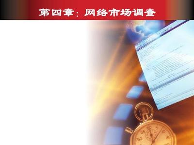 第4章 網(wǎng)上市場調查